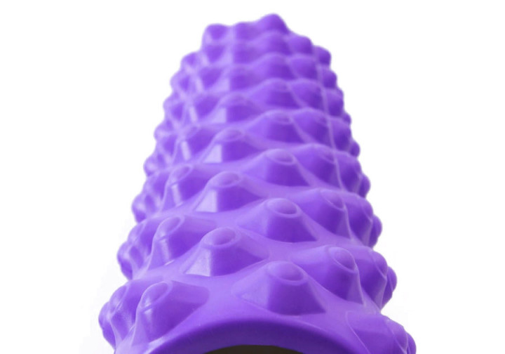 Массажный ролик EasyFit Grid Roller Extreme 45 см Фиолетовый - изображение 2