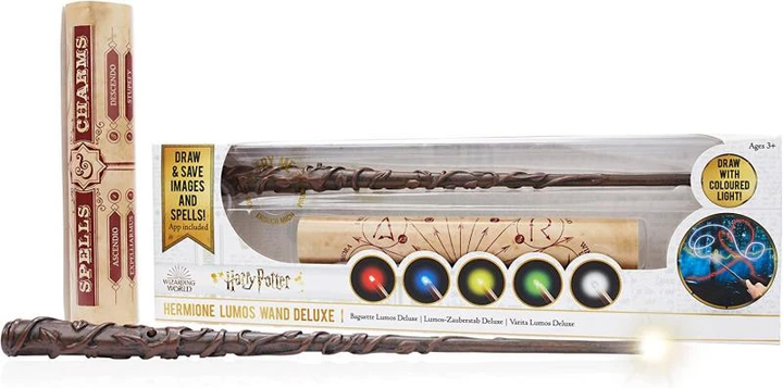 Różdżka Wow! Stuff Harry Potter Deluxe Lumos Hermiona 35 cm (5055394015289) - obraz 1