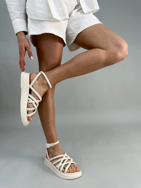 Босоніжки жіночі ShoesBand Молочні натуральна шкіра 41 (26 см) (S67071-3) - Фото 7 Босоніжки жіночі ShoesBand Молочні натуральна шкіра 41 (26 см) (S67071-3) - зображення 7