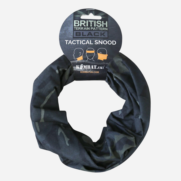 Тактический бафф Kombat UK Tactical Snood Uni Мультикам Черный (kb-ts-btpbl) - изображение 1