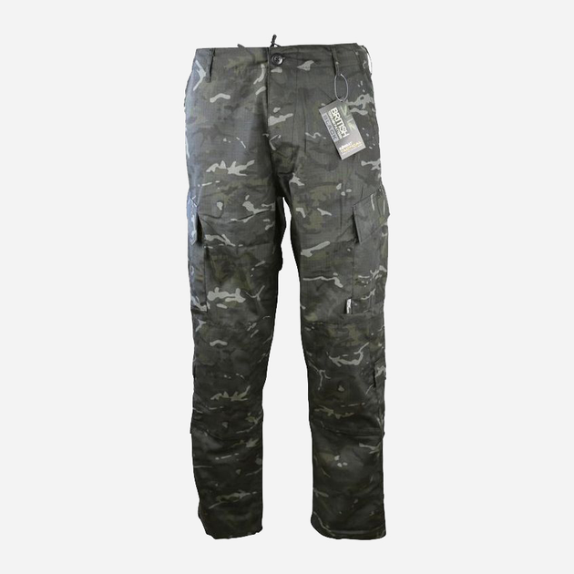 Тактические штаны Kombat UK ACU Trousers L Мультикам Черные (kb-acut-btpbl-l) - изображение 2