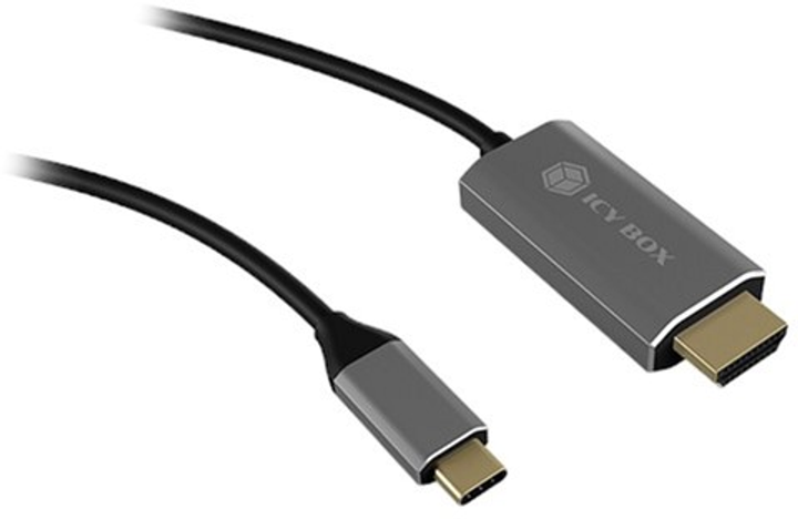 Кабель Icy Box HDMI - USB Type-A 1.8 м Black (4250078166931) - зображення 2