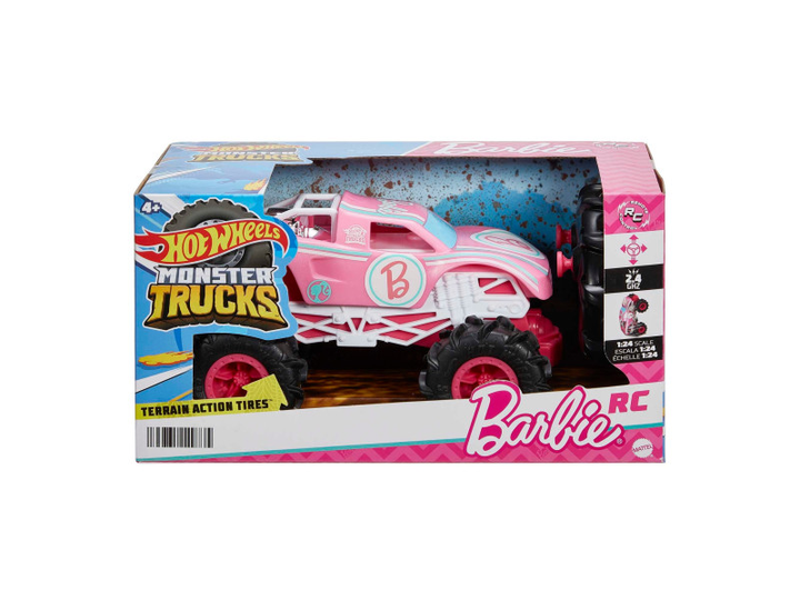 Pojazd zdalnie sterowany Hot Wheels Monster Trucks RC Barbie 1:24 (194735149735) - obraz 1