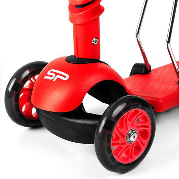 Hulajnoga dziecięca Spokey Tripla 3w1 927100 Czerwona (5902693271000) - obraz 9