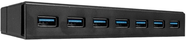 USB-хаб Lindy 7 x USB 3.0 Black (43228) - зображення 1