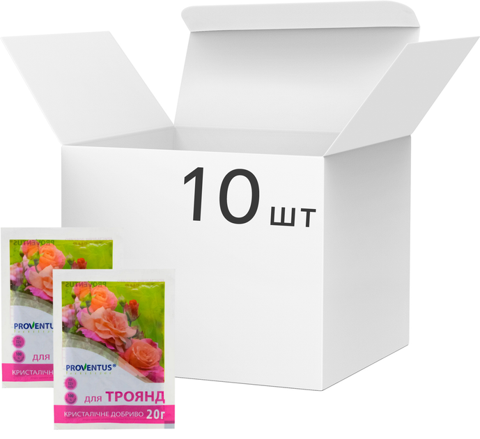 Удобрение Proventus для роз 20 г x 10 шт (28816-Д) 