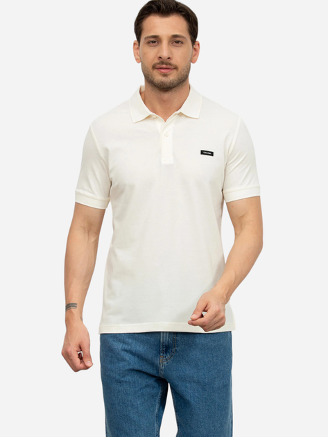 Koszulka polo męska Calvin Klein K10K112468-YAH XL Kremowa (8720109248746) - obraz 1