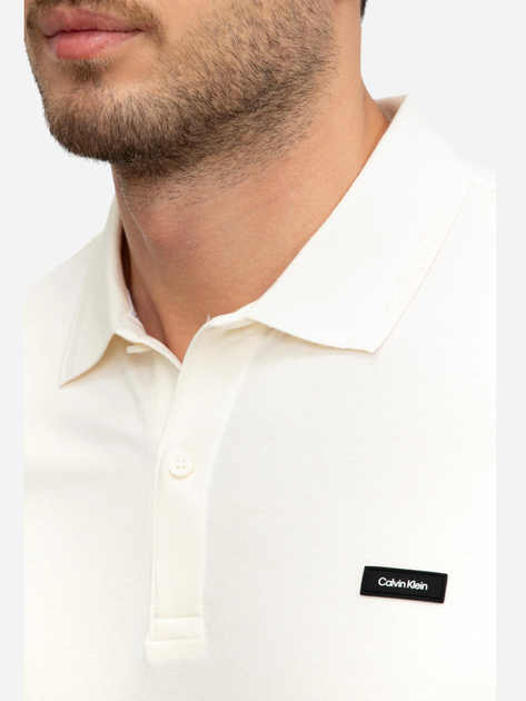 Koszulka polo męska Calvin Klein K10K112468-YAH M Kremowa (8720109248524) - obraz 4