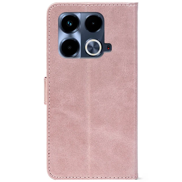 Чохол-книжка Crazy Horse Clasic для Infinix Note 40 4G Rose Gold (Front) (57869) - Фото 3 Чохол-книжка Crazy Horse Clasic для Infinix Note 40 4G Rose Gold (Front) (57869) - зображення 3