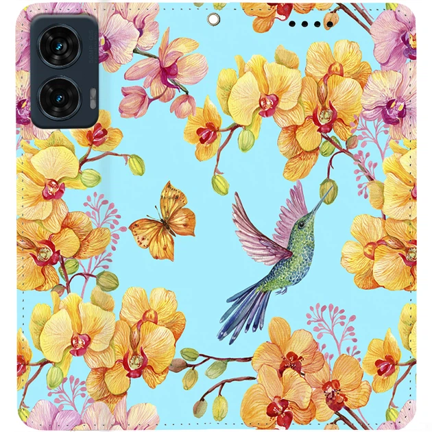 Чохол-книжка BoxFace для Motorola Edge 50 Fusion Colibri in Orchids (57734) - изображение 3