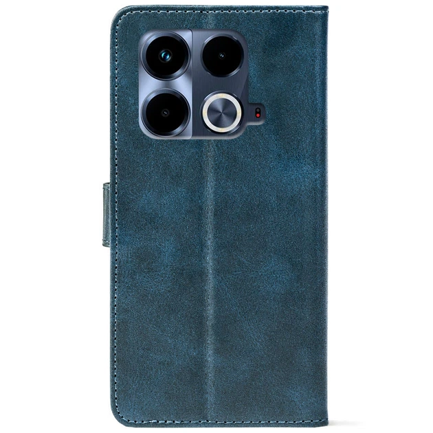 Чохол-книжка Crazy Horse Clasic для Infinix Note 40 4G Dark Blue (Front) (57873) - Фото 3 Чохол-книжка Crazy Horse Clasic для Infinix Note 40 4G Dark Blue (Front) (57873) - изображение 3