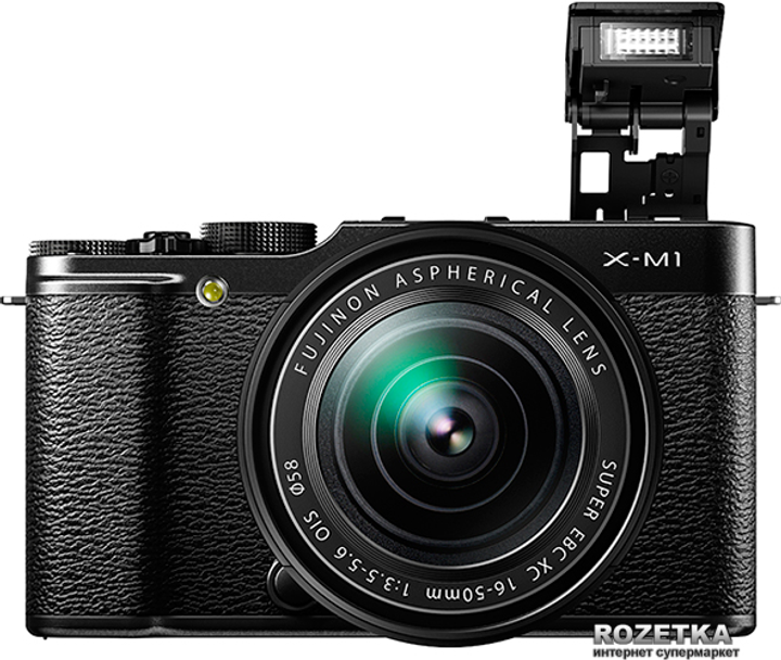 Фотоаппарат Fujifilm FinePix X-M1 16-50mm Kit Black (16390809) - изображение 1