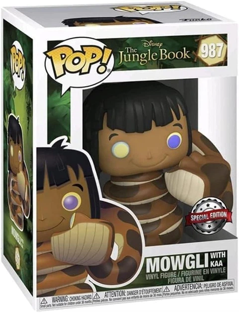 Фигурка Funko Pop Книга джунглей Маугли и Каа The Jungle Book Mowgli with Kaa 10 см Exclusive (D5B4EDFEF654) - Фото 3 Фигурка Funko Pop Книга джунглей Маугли и Каа The Jungle Book Mowgli with Kaa 10 см Exclusive (D5B4EDFEF654) - изображение 3