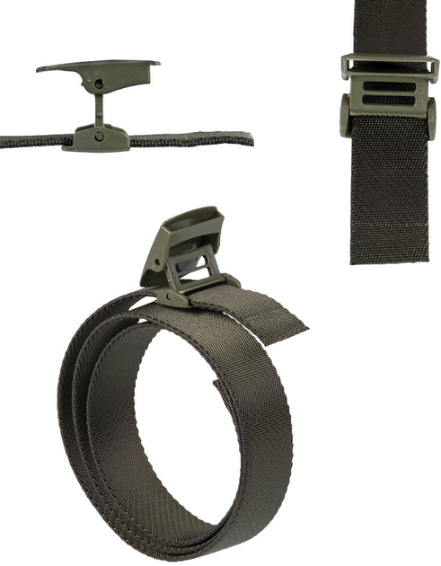 Еластичний брючний ремінь MIL-TEC Sturm 38 мм Elastic Quick Release Belt OD13121501[1270] 130 см Olive Drab (4046872402135) - зображення 2