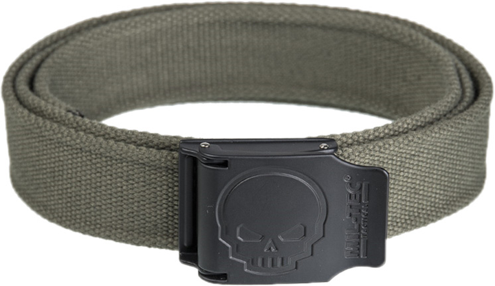 Ремінь брючний MIL-TEC Sturm GÜRTEL SKULL 40 мм 13171501[182] 130 см Olive (4046872388477) - зображення 1