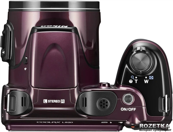 Фотоаппарат Nikon Coolpix L820 Plum (VNA333E1) купить на ROZETKA