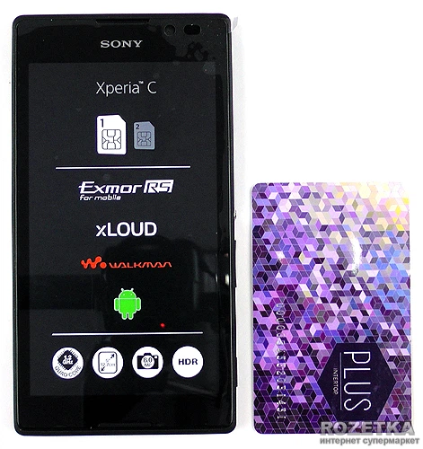 Мобильный телефон Sony Xperia C C2305 Black - изображение 4