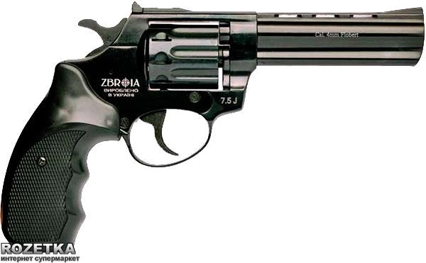 Револьвер Zbroia Profi 4.5" (чорний пластик)" - зображення 1