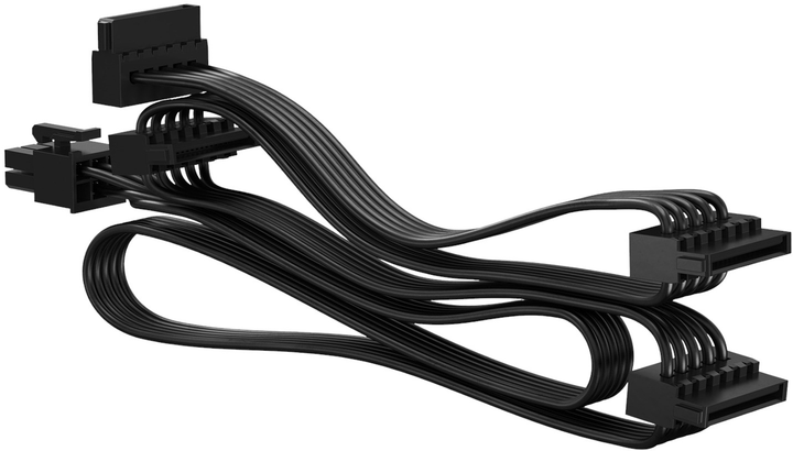 Kabel Fractal Design SATA 4x modułowy - PSU Black (7340172703129) - obraz 2