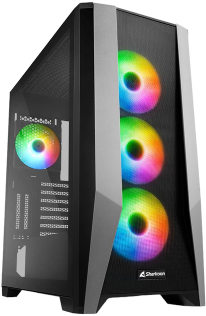 Obudowa Sharkoon TG7M RGB Midi-Tower E-ATX Black (4044951035069) - obraz 1