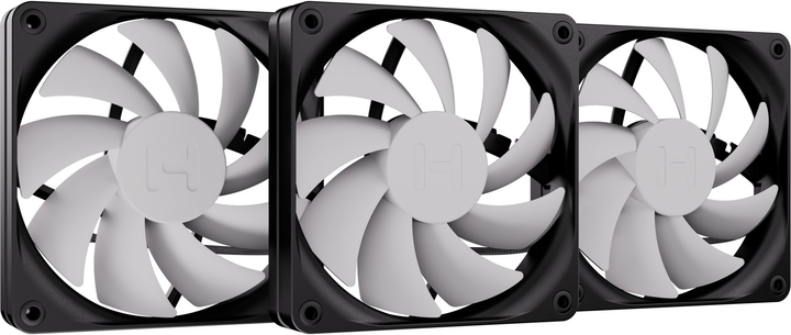 Вентилятор Hyte flow FA12 Triple Fan Pack Grey (1220000350151) - зображення 1