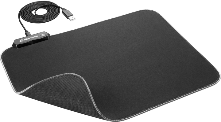 Ігрова поверхня Sharkoon 1337 RGB V2 Gaming Mat Black (4044951029976) - зображення 4
