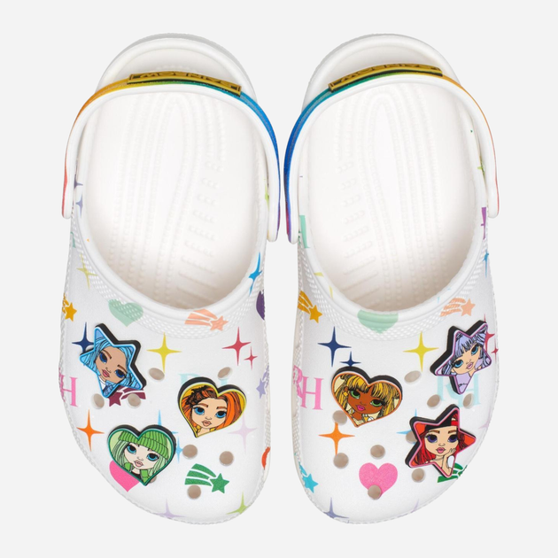 Дитячі крокси-сабо для дівчинки Crocs Kids' Classic Rainbow High Clog 208117-90H-J2 33-34 Різнокольорові (196265196005) - зображення 5