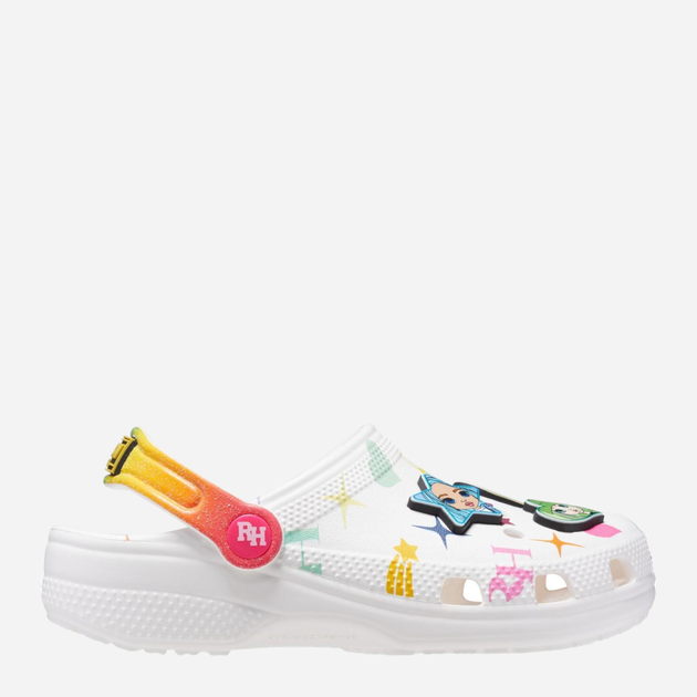 Chodaki dziecięce dla dziewczynki z ozdobami Crocs Kids Classic Rainbow High Clog 208117-90H-C12 29-30 Wielokolorowe (196265195978) - obraz 1