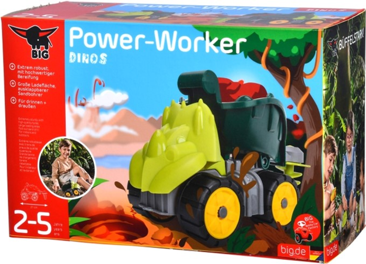 Wywrotka BIG Power Worker Mini Dino Triceratops (4004943557955) - obraz 2