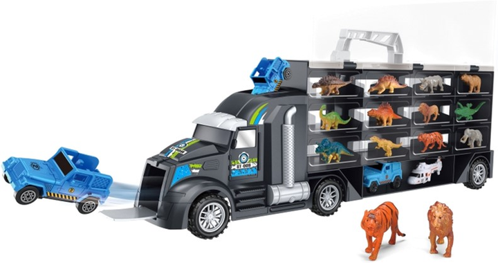 Ігровий набір Woopie Car Transporter Dinosaurs Truck (5904326948051) - зображення 4
