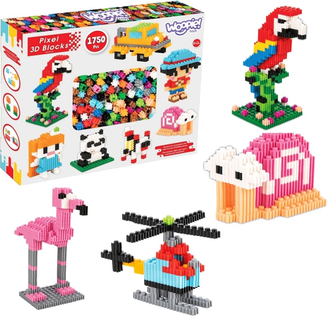 Klocki konstrukcyjne Woopie Pixel 3D 1750 elementów (5904326946002) - obraz 6