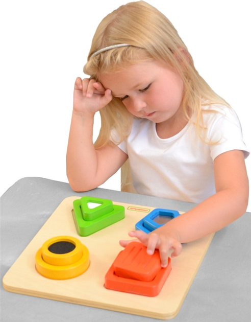 Sorter drewniany Masterkidz Kształty Materiały Powierzchnie Tekstury (6955920008770) - obraz 4