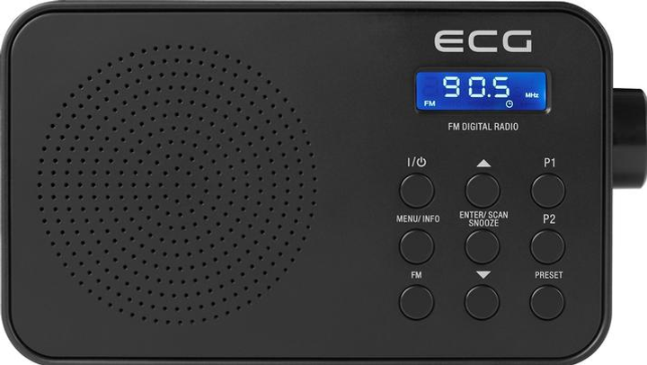 Радіоприймач портативний ECG телескопічна антена, Чорний, 160 × 56 × 96 мм - изображение 2