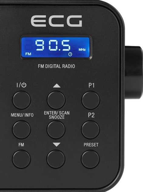 Радіоприймач портативний ECG телескопічна антена, Чорний, 160 × 56 × 96 мм - изображение 3