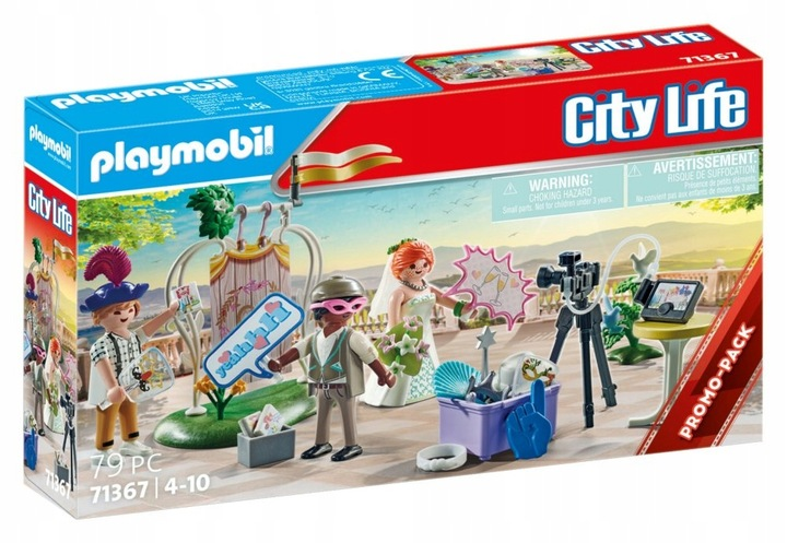 Набір іграшок Playmobil City Life Весільна фотокабінка (4008789713674) - зображення 1