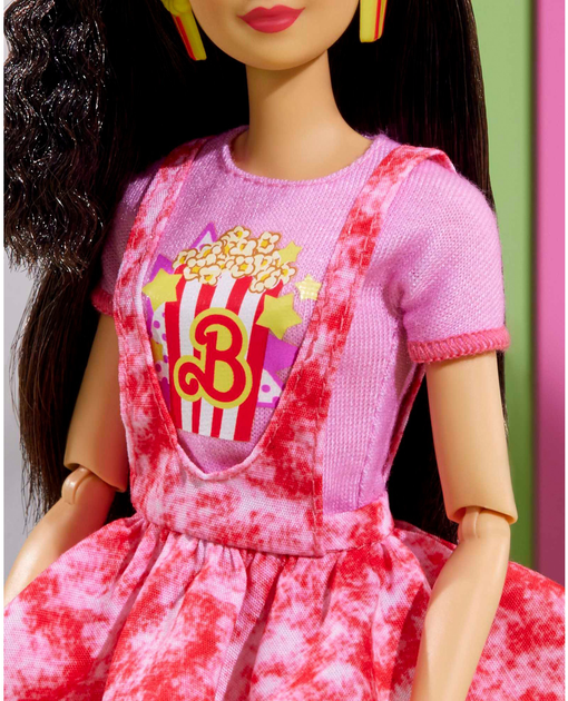 Lalka z akcesoriami Barbie Mattel Rewind Wieczór filmowy w stylu lat 80 29 cm (0194735097104) - obraz 5