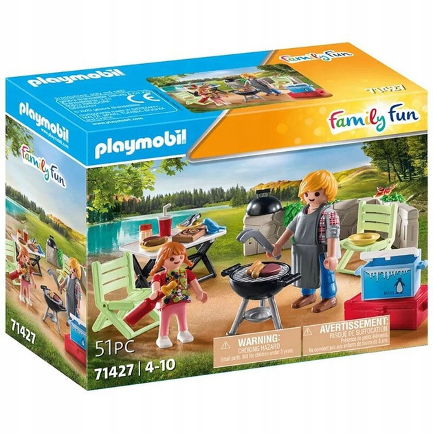 Набір іграшок Playmobil Family Fun Спільне барбекю (4008789714275) - зображення 1