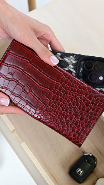 Кошелек No brand 485 женский бордовый - Фото 2 Кошелек No brand 485 женский бордовый - изображение 2