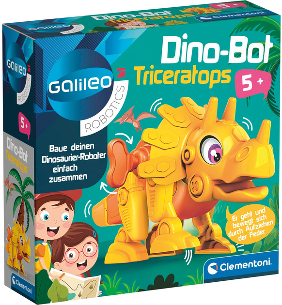 Konstruktor-robot Clementoni Dino Bot Triceratops (8005125593262) - obraz 1