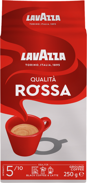 Акція на Кава мелена Lavazza Qualita Rossa 250 г від Rozetka