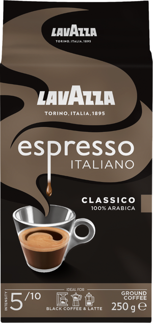 Кофе молотый Lavazza Espresso 250 г (8000070012837) - Фото 1 Кофе молотый Lavazza Espresso 250 г (8000070012837) - изображение 1