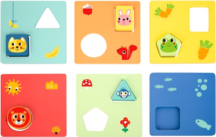 Іграшка розвиваюча Tooky Toys Montessori Форми та кольори Тварини (6972633372172) - зображення 5