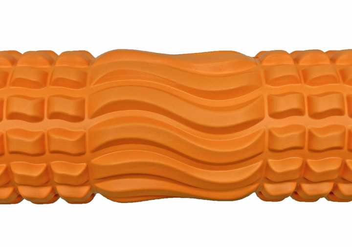 Массажный ролик EasyFit Wavyspines 33 см Оранжевый - изображение 3