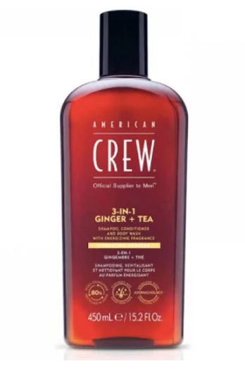 Шампунь, кондиціонер та гель для душу 3 в 1 American Crew Ginger Tea Energizing Shampoo 450 мл - Фото 1 Шампунь, кондиціонер та гель для душу 3 в 1 American Crew Ginger Tea Energizing Shampoo 450 мл - зображення 1