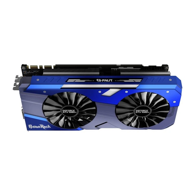 Відеокарта Palit GeForce GTX 1080 Ti GameRock Premium Edition (NEB108TH15LC-1020G) Б/У - изображение 2