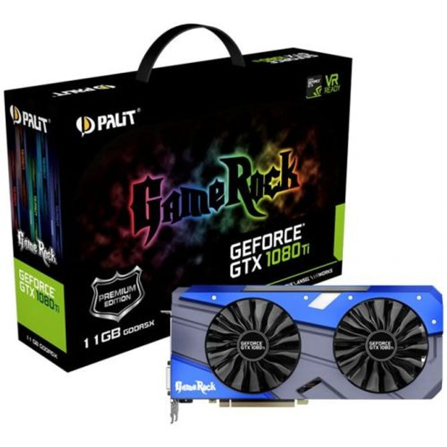 PCパーツ PARIT Game Rock GeForce GTX1080Ti Palit Microsystems NEB108TH15LC-1020G (GeForce GTX 1080 Ti