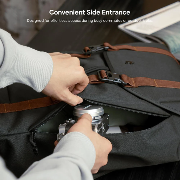 Рюкзак Tomtoc VintPack-TA1 22L Laptop Backpack Black 15.6 Inch/22L (TA1M1D1) (TA1M1D1) - зображення 8