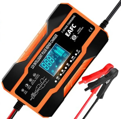Зарядное устройство для автомобильного аккумулятора EAFC 240W 7-этапная зарядка Импульсна 12/24V 12A - изображение 2