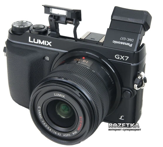 パナソニック DMC-GX7 A0182 ♯0314 Фотоапарат Panasonic Lumix DMC-GX7 Kit 14-42mm Black (DMC-GX7KEE-K