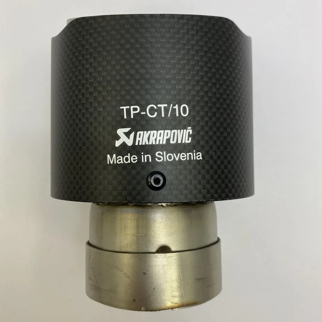 Насадка наконечник глушника Akrapovic AK 66-101 ZB carbon d66мм L160мм зовн d101мм на вихлопну трубу SV0384 - зображення 3